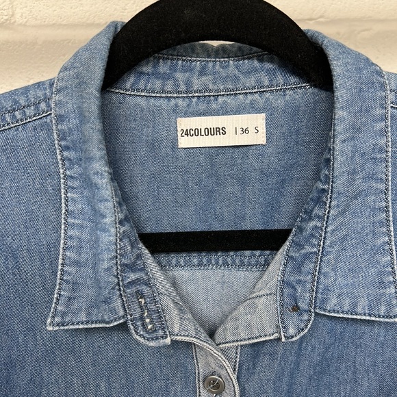 Longline denim button down - Picture 5 of 6